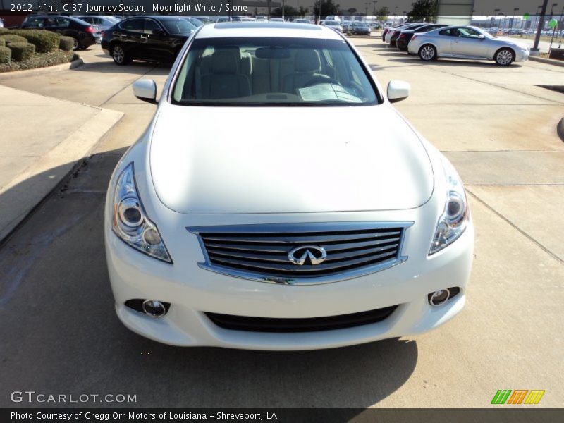 Moonlight White / Stone 2012 Infiniti G 37 Journey Sedan