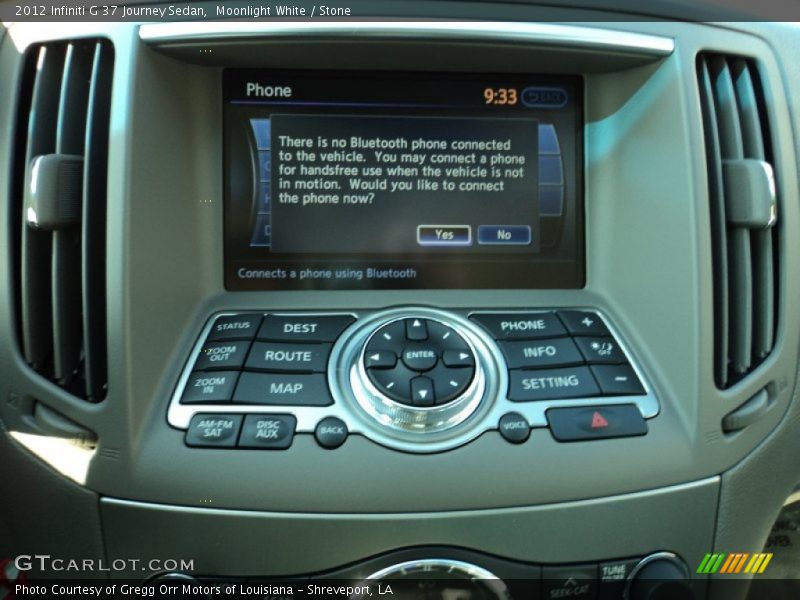 Moonlight White / Stone 2012 Infiniti G 37 Journey Sedan
