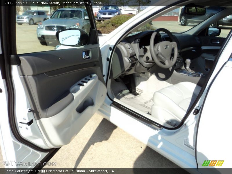 Moonlight White / Stone 2012 Infiniti G 37 Journey Sedan