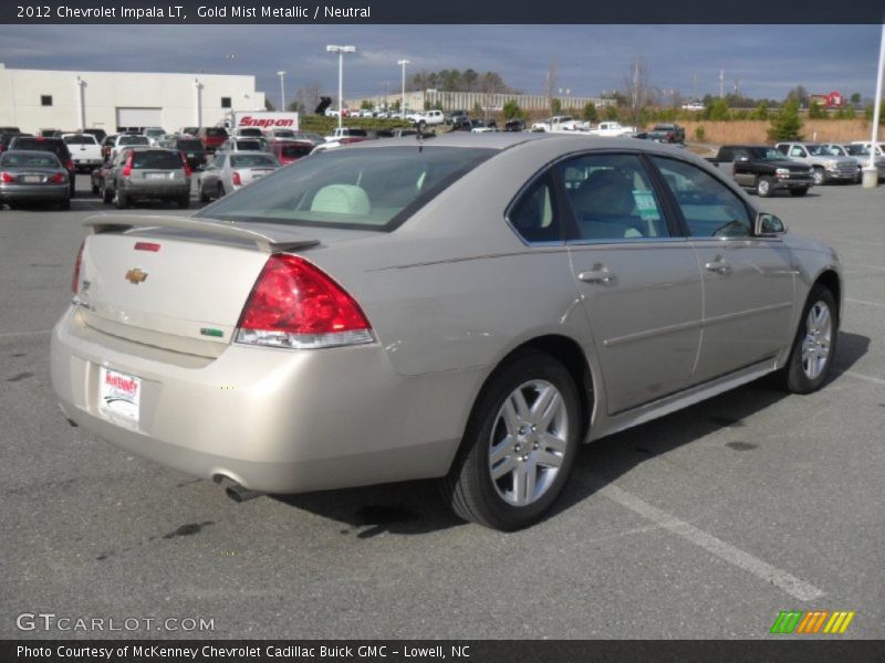Gold Mist Metallic / Neutral 2012 Chevrolet Impala LT