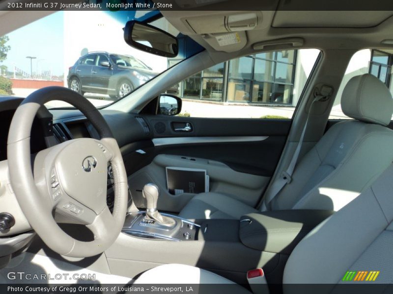 Moonlight White / Stone 2012 Infiniti G 37 Journey Sedan