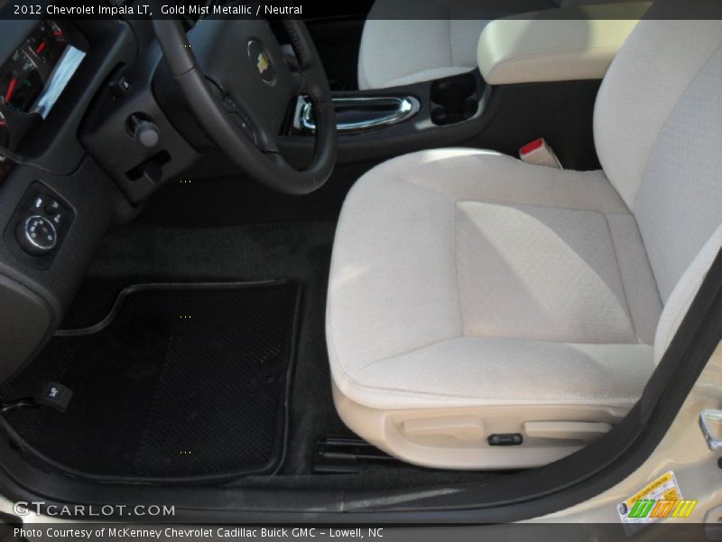 Gold Mist Metallic / Neutral 2012 Chevrolet Impala LT