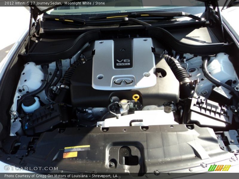 Moonlight White / Stone 2012 Infiniti G 37 Journey Sedan