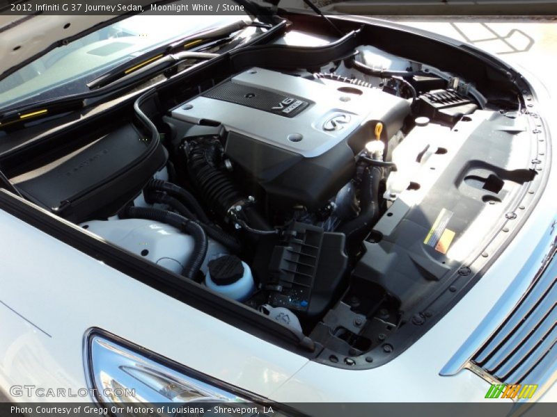 Moonlight White / Stone 2012 Infiniti G 37 Journey Sedan