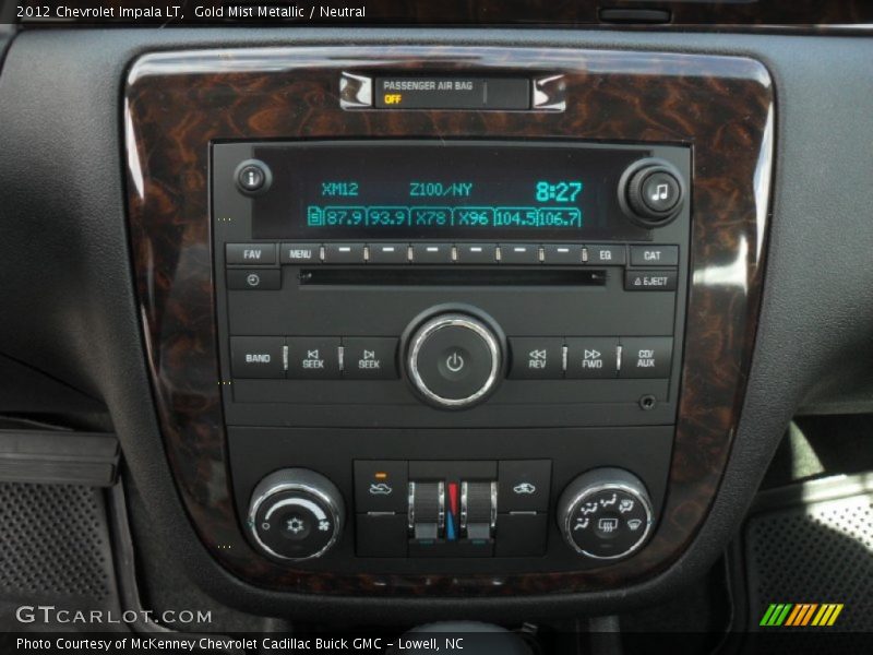 Gold Mist Metallic / Neutral 2012 Chevrolet Impala LT
