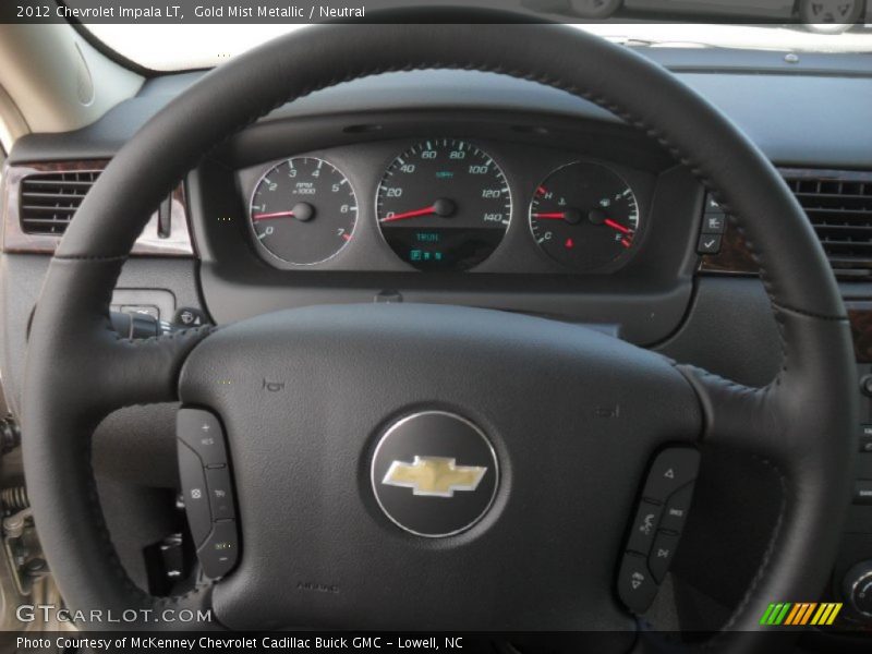 Gold Mist Metallic / Neutral 2012 Chevrolet Impala LT