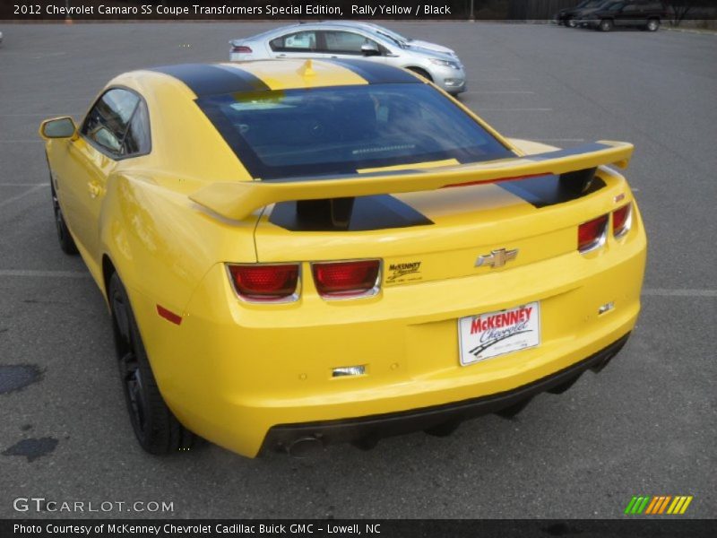 Rally Yellow / Black 2012 Chevrolet Camaro SS Coupe Transformers Special Edition