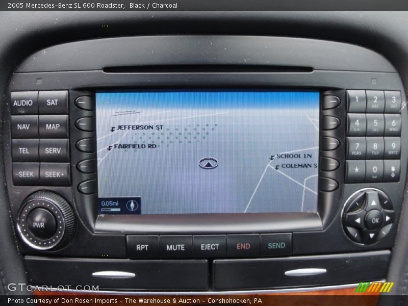Navigation of 2005 SL 600 Roadster