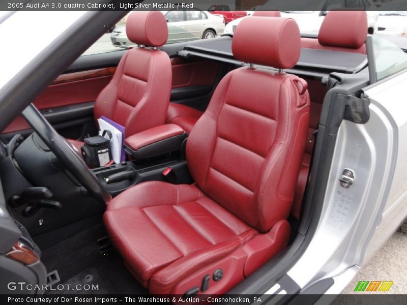  2005 A4 3.0 quattro Cabriolet Red Interior