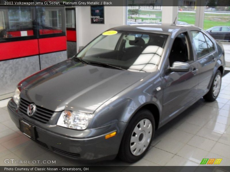 Platinum Grey Metallic / Black 2003 Volkswagen Jetta GL Sedan