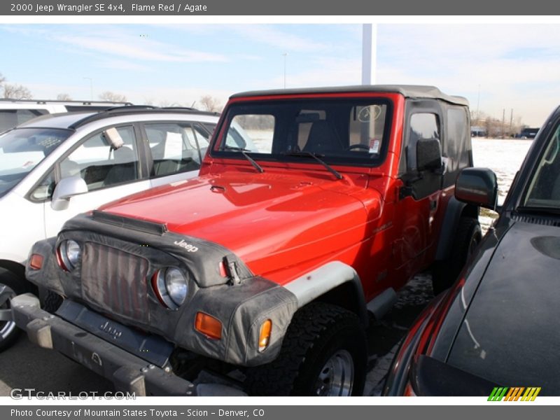 Flame Red / Agate 2000 Jeep Wrangler SE 4x4