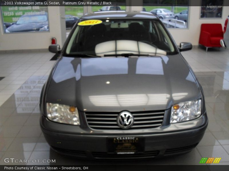 Platinum Grey Metallic / Black 2003 Volkswagen Jetta GL Sedan