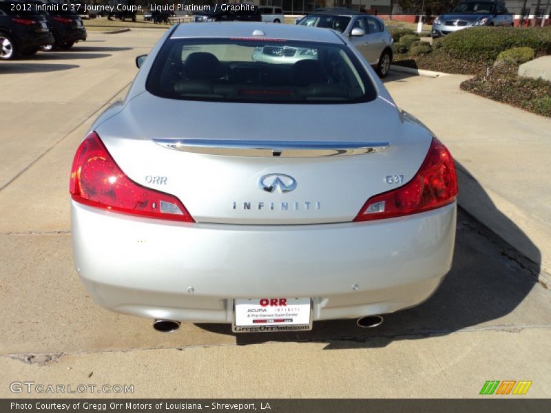 Liquid Platinum / Graphite 2012 Infiniti G 37 Journey Coupe