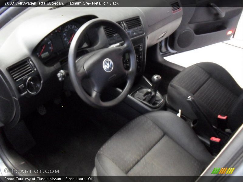 Platinum Grey Metallic / Black 2003 Volkswagen Jetta GL Sedan