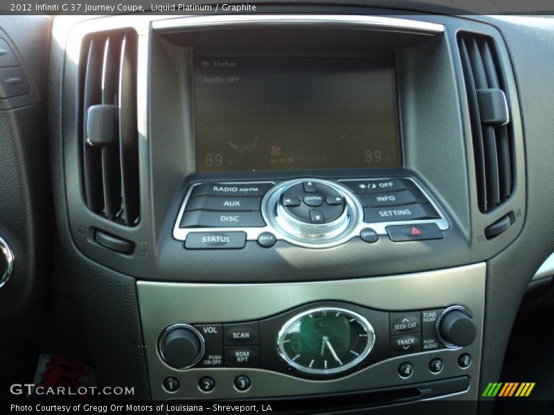Liquid Platinum / Graphite 2012 Infiniti G 37 Journey Coupe