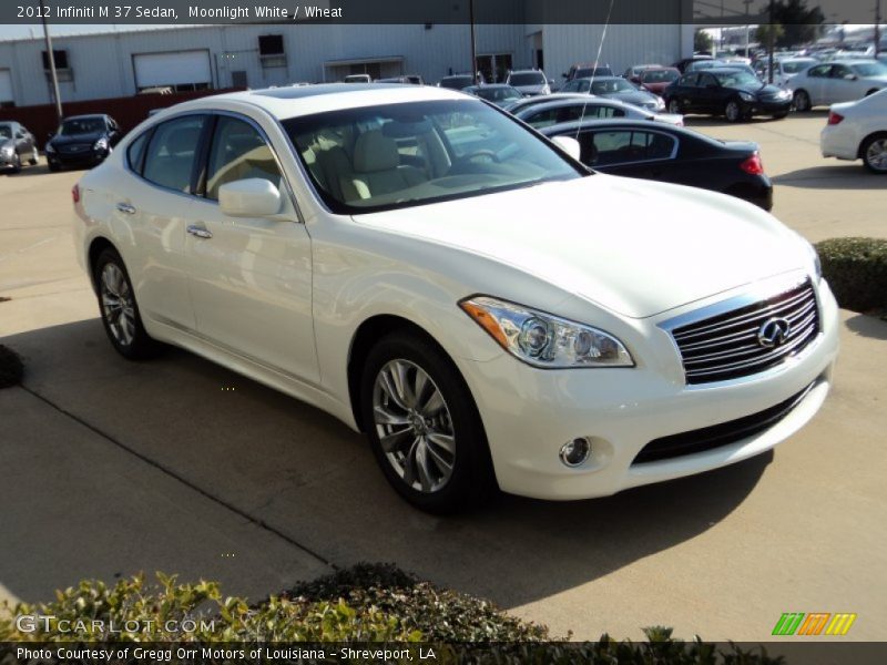 Moonlight White / Wheat 2012 Infiniti M 37 Sedan