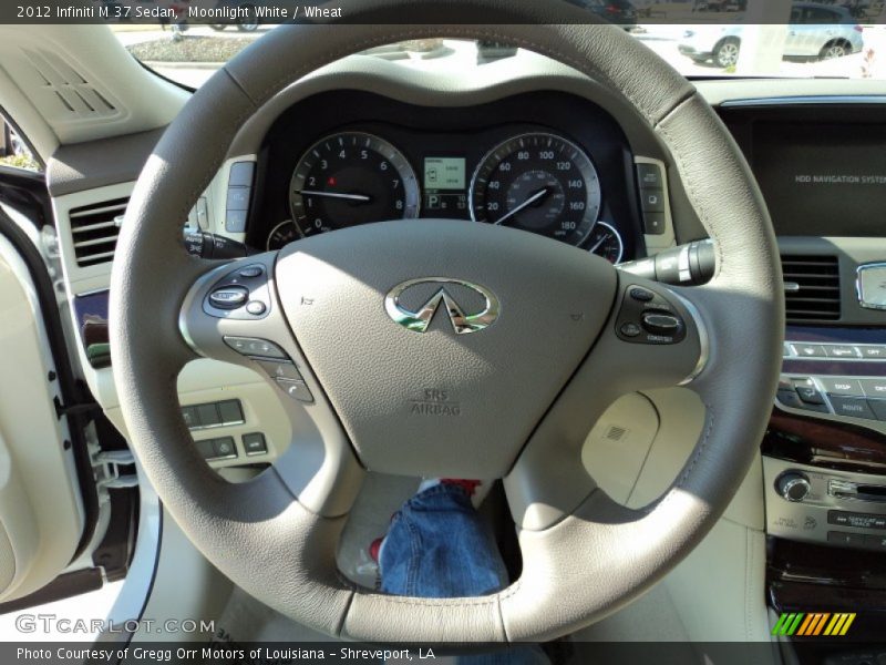 Moonlight White / Wheat 2012 Infiniti M 37 Sedan