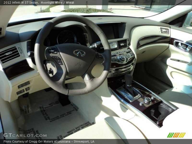 Moonlight White / Wheat 2012 Infiniti M 37 Sedan