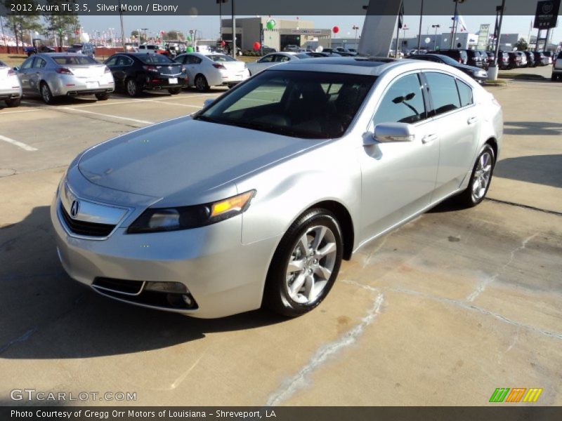 Silver Moon / Ebony 2012 Acura TL 3.5