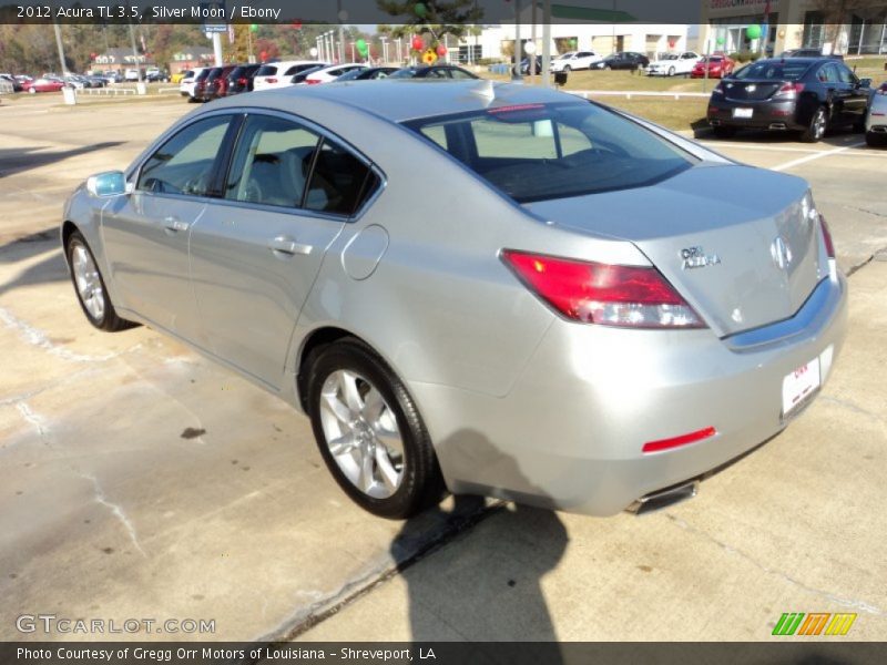Silver Moon / Ebony 2012 Acura TL 3.5