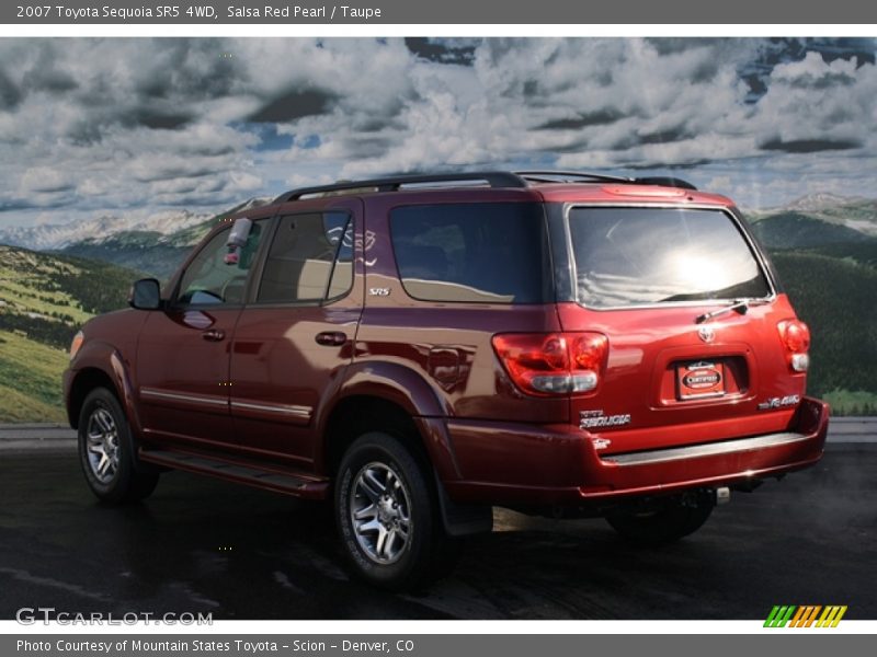 Salsa Red Pearl / Taupe 2007 Toyota Sequoia SR5 4WD