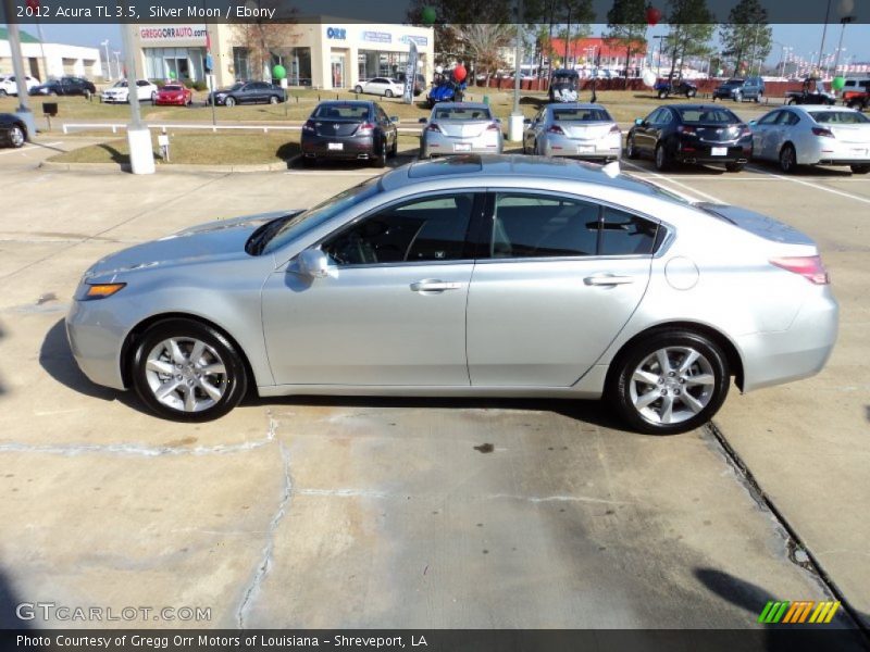 Silver Moon / Ebony 2012 Acura TL 3.5