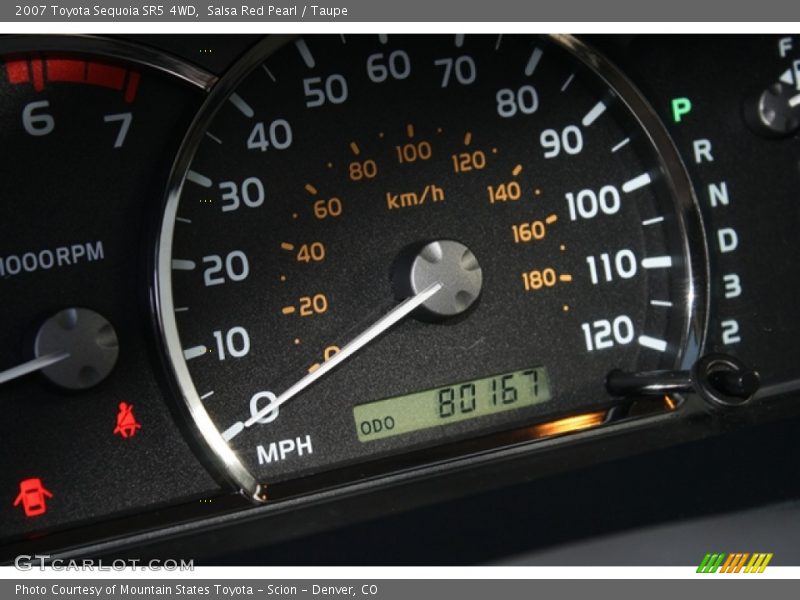 Salsa Red Pearl / Taupe 2007 Toyota Sequoia SR5 4WD