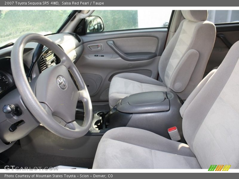Salsa Red Pearl / Taupe 2007 Toyota Sequoia SR5 4WD