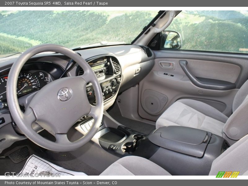 Salsa Red Pearl / Taupe 2007 Toyota Sequoia SR5 4WD