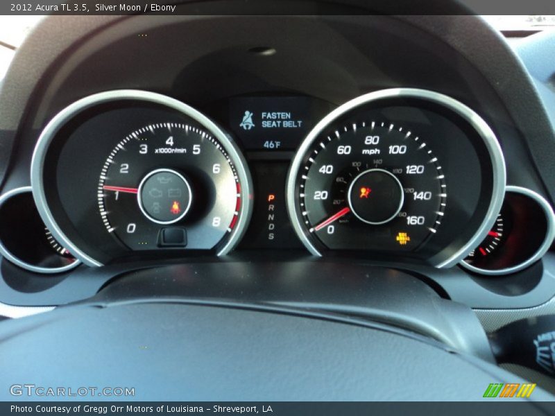 Silver Moon / Ebony 2012 Acura TL 3.5