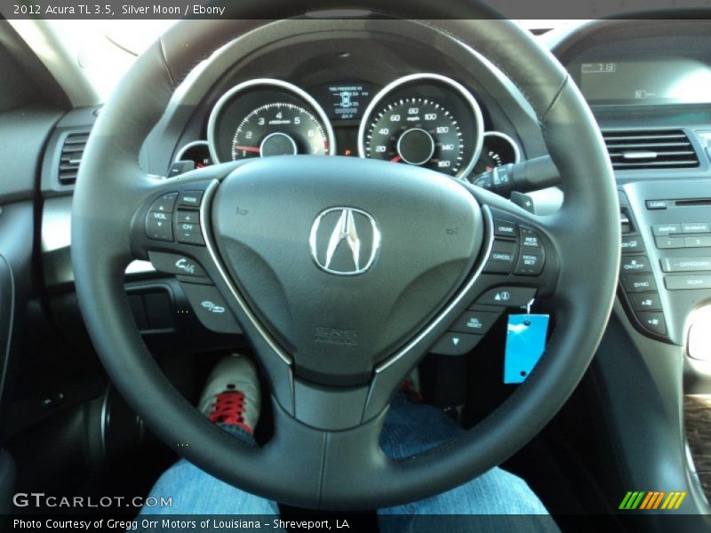 Silver Moon / Ebony 2012 Acura TL 3.5