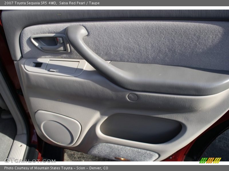 Salsa Red Pearl / Taupe 2007 Toyota Sequoia SR5 4WD