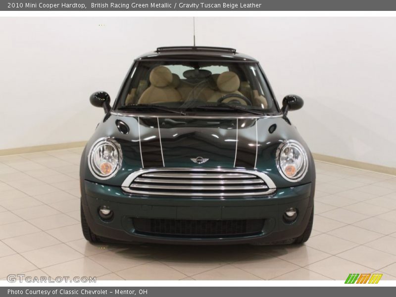 British Racing Green Metallic / Gravity Tuscan Beige Leather 2010 Mini Cooper Hardtop