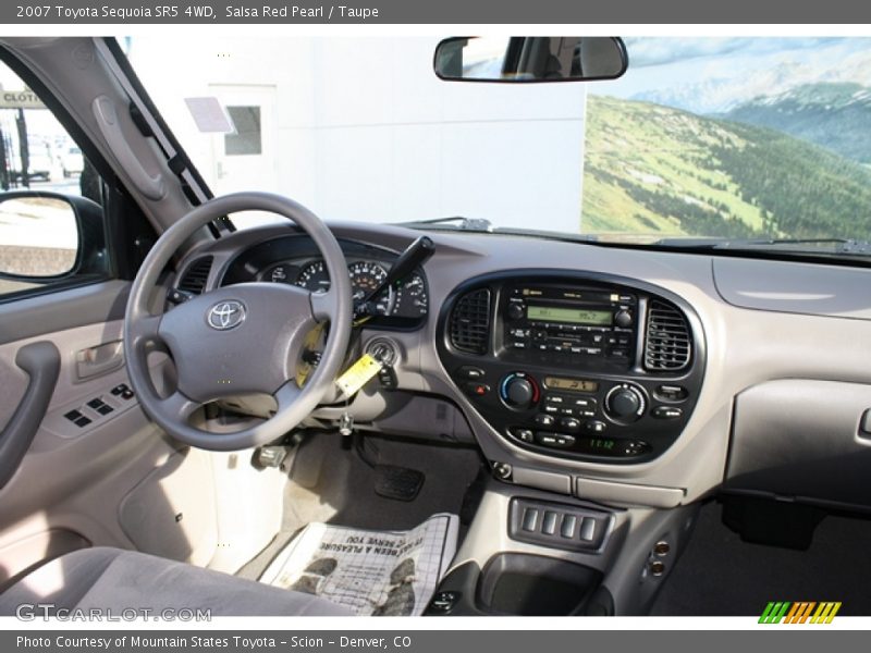 Salsa Red Pearl / Taupe 2007 Toyota Sequoia SR5 4WD