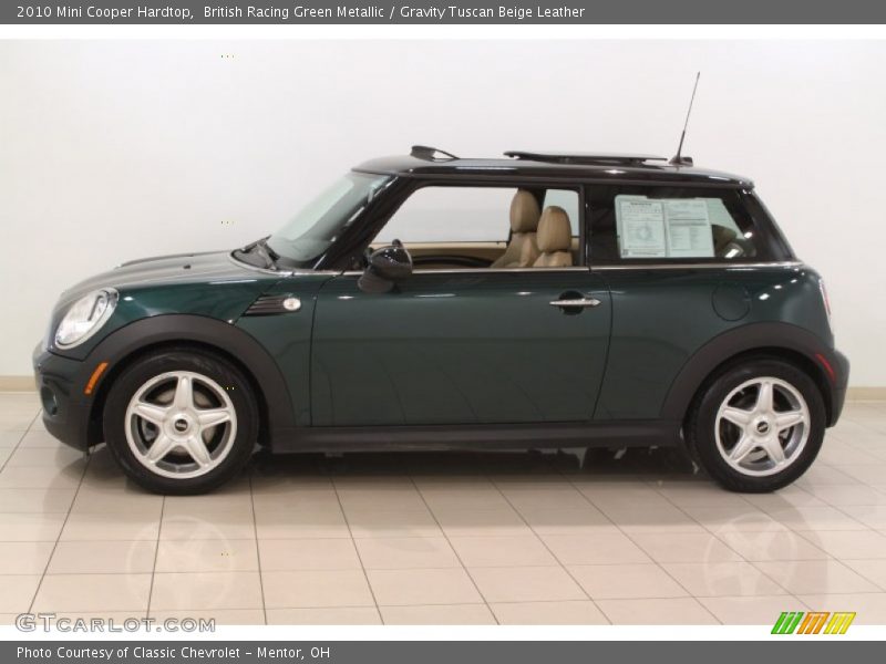 British Racing Green Metallic / Gravity Tuscan Beige Leather 2010 Mini Cooper Hardtop
