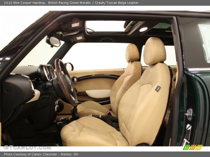 British Racing Green Metallic / Gravity Tuscan Beige Leather 2010 Mini Cooper Hardtop