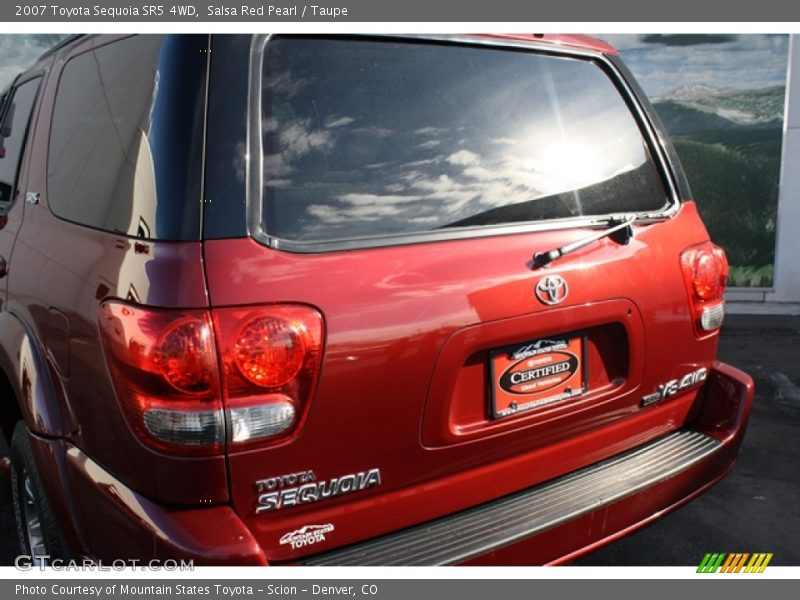 Salsa Red Pearl / Taupe 2007 Toyota Sequoia SR5 4WD