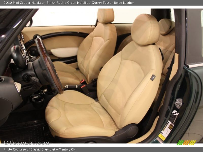 British Racing Green Metallic / Gravity Tuscan Beige Leather 2010 Mini Cooper Hardtop