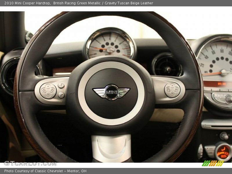 British Racing Green Metallic / Gravity Tuscan Beige Leather 2010 Mini Cooper Hardtop