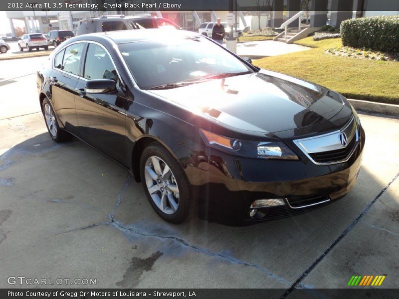 Crystal Black Pearl / Ebony 2012 Acura TL 3.5 Technology