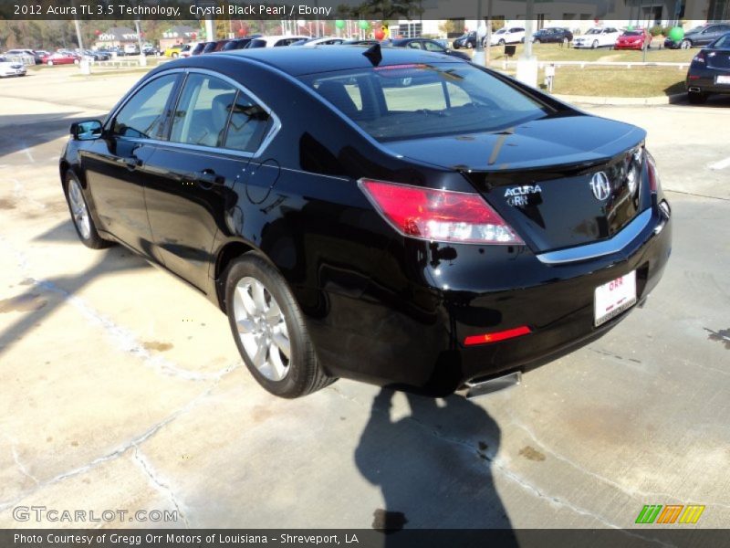 Crystal Black Pearl / Ebony 2012 Acura TL 3.5 Technology