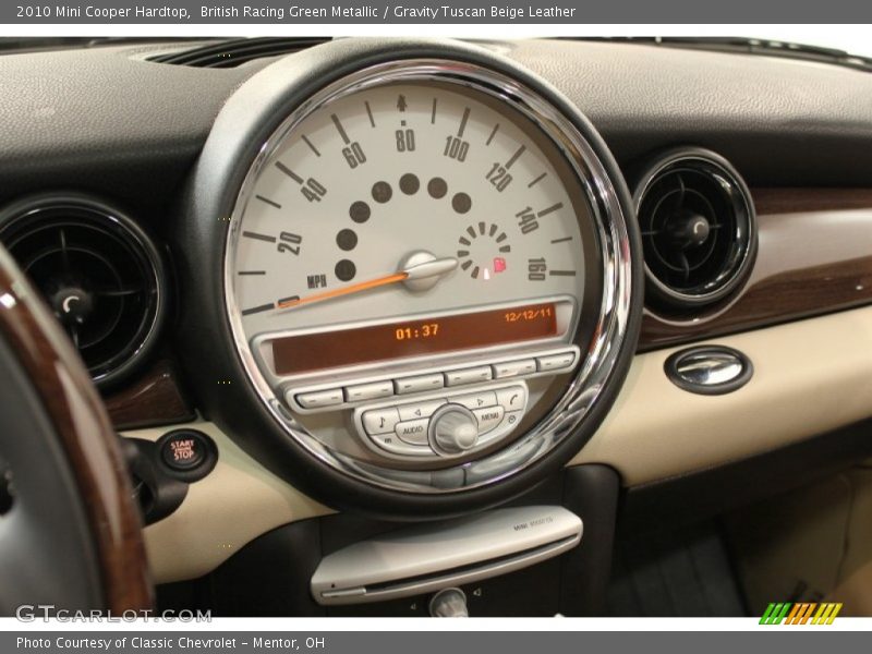 British Racing Green Metallic / Gravity Tuscan Beige Leather 2010 Mini Cooper Hardtop