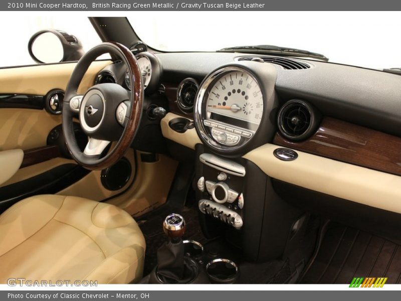 British Racing Green Metallic / Gravity Tuscan Beige Leather 2010 Mini Cooper Hardtop
