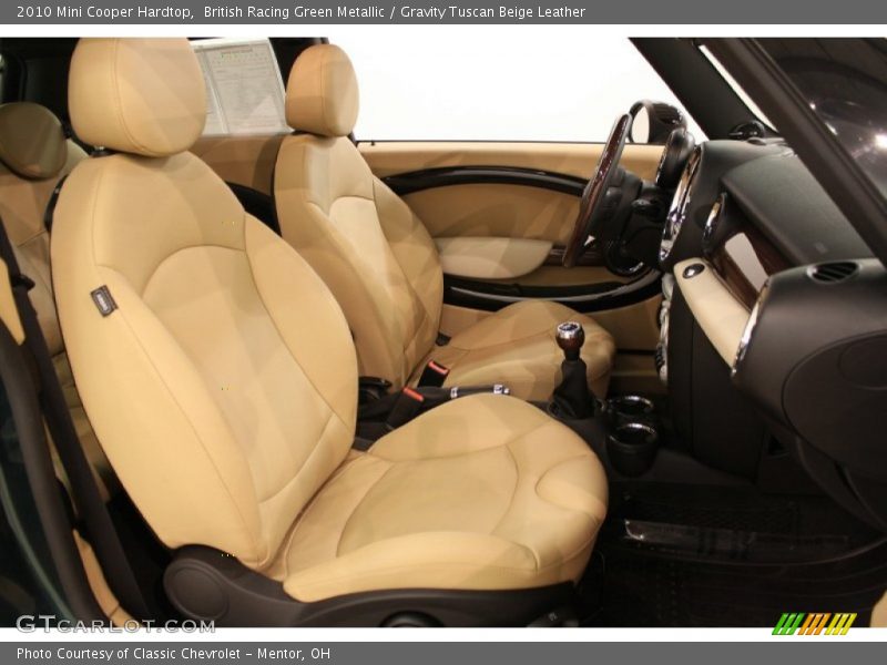 British Racing Green Metallic / Gravity Tuscan Beige Leather 2010 Mini Cooper Hardtop