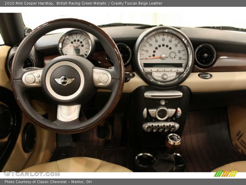 British Racing Green Metallic / Gravity Tuscan Beige Leather 2010 Mini Cooper Hardtop