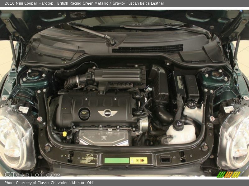 British Racing Green Metallic / Gravity Tuscan Beige Leather 2010 Mini Cooper Hardtop