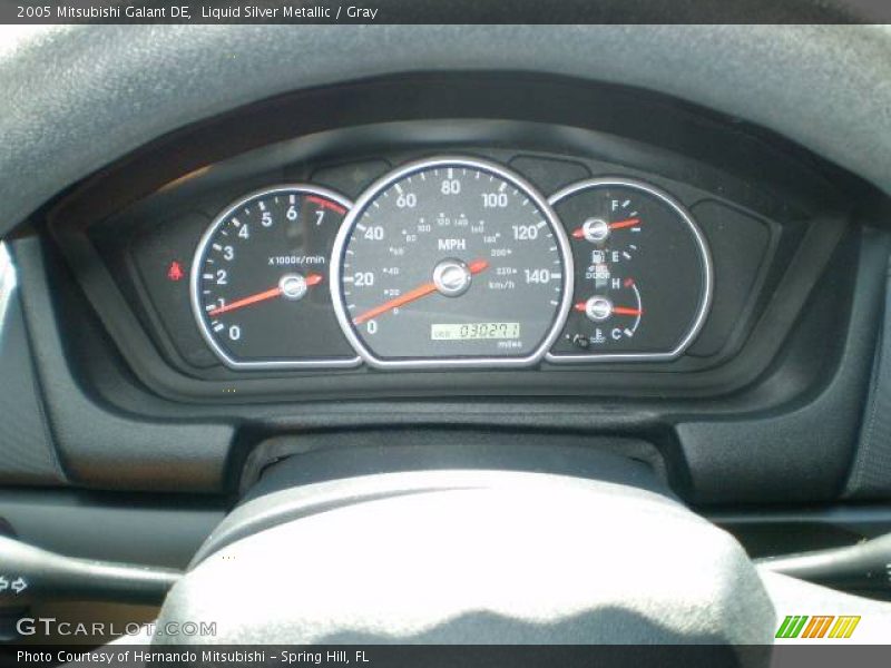 Liquid Silver Metallic / Gray 2005 Mitsubishi Galant DE