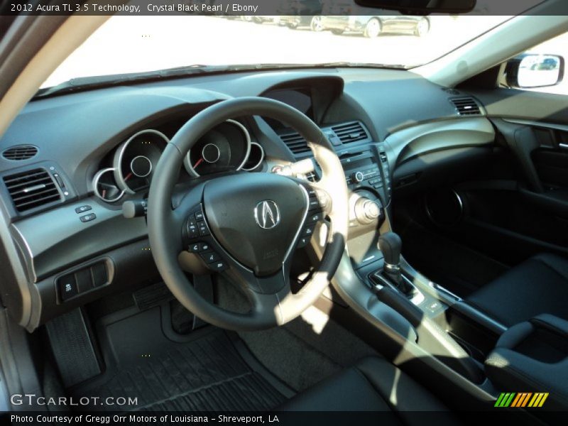 Crystal Black Pearl / Ebony 2012 Acura TL 3.5 Technology