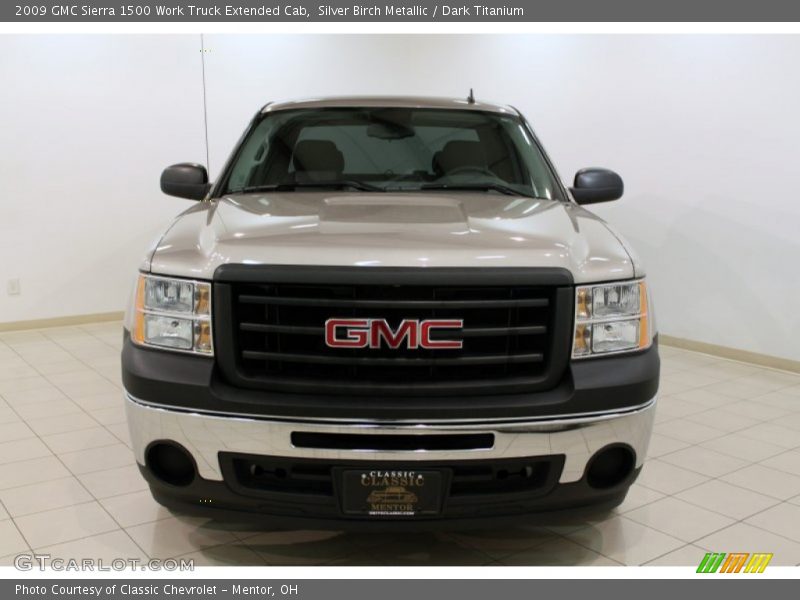 Silver Birch Metallic / Dark Titanium 2009 GMC Sierra 1500 Work Truck Extended Cab