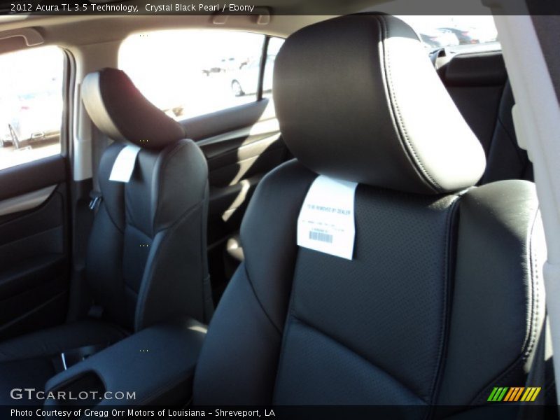 Crystal Black Pearl / Ebony 2012 Acura TL 3.5 Technology